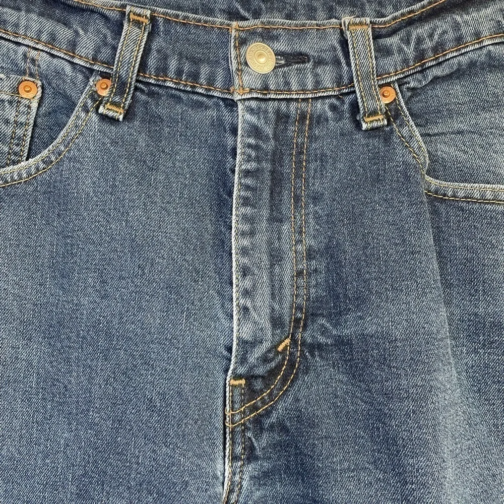 LEVIS 505 Vintage High Rise Straight Leg Jeans size 34x32
